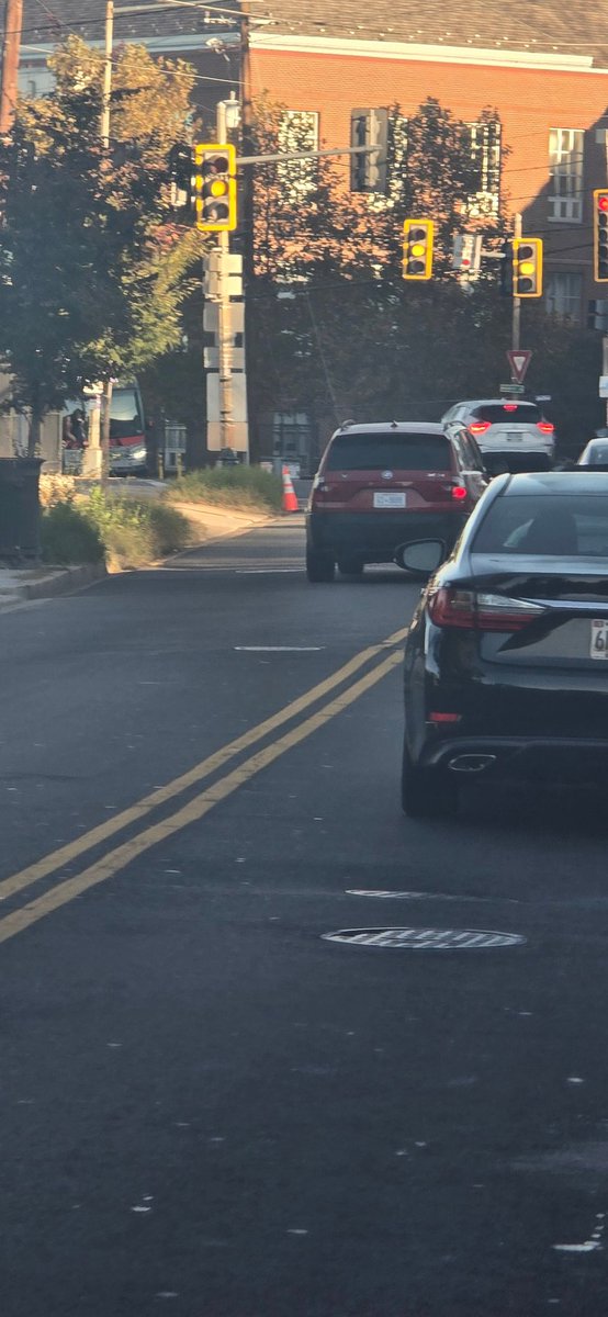 If I didn't take pictures of the crazy shit that we see in Ward 8 people wouldn't believe it sometimes. This person was in line behind us and drove in the opposing lanes forward had to be 40 yards just to make the green light. This behavior thrives because it goes unchecked.