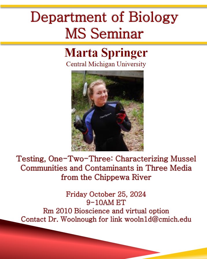 Woolnough Mussel Lab (@mussellab_dw) on Twitter photo Seminar THIS Friday 9am ET. Interesting new data from <a href="/MusselLab_DW/">Woolnough Mussel Lab</a> ! Read announcement- Seminar THIS Friday 9am ET. Interesting new data from <a href="/MusselLab_DW/">Woolnough Mussel Lab</a> ! Read announcement-