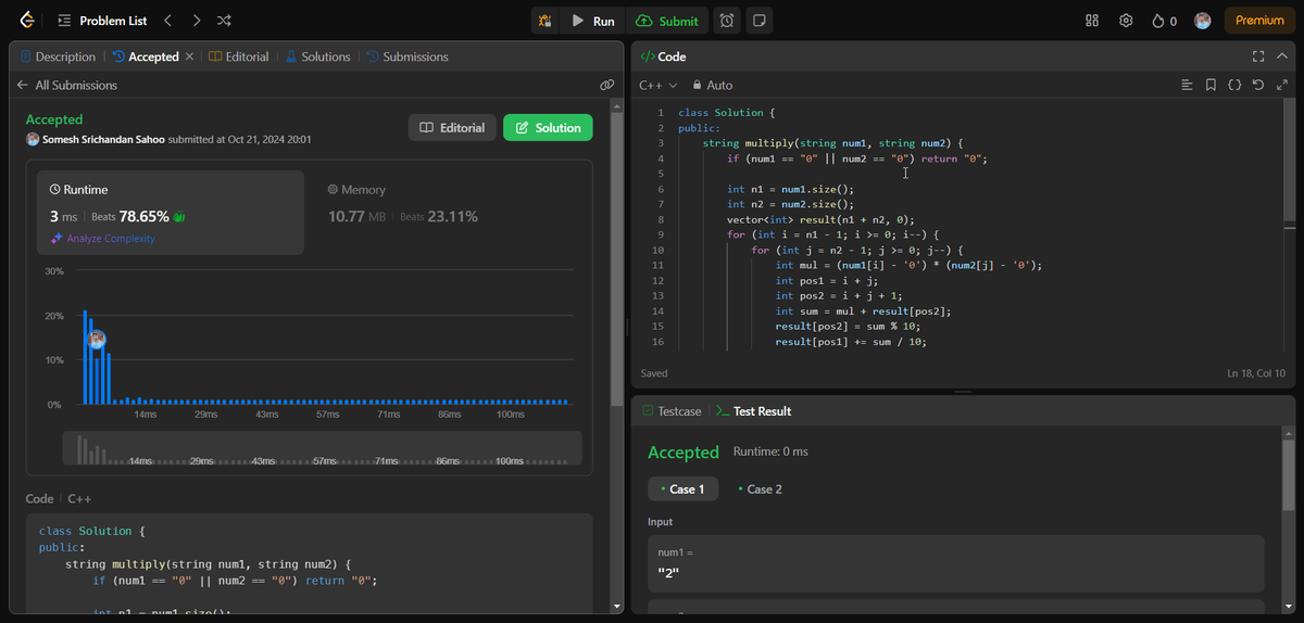 me__somesh's tweet photo. Day 28 of the #75daysofleetcode challenge! ✨ Solved #MultiplyStrings and #LengthOfLastWord. Step by step, building stronger #DSA skills! 💪 #LeetCode #Challenge #CodingJourney #100DaysOfCode #CodeNewbie #programming https://t.co/up9DI5UxpD