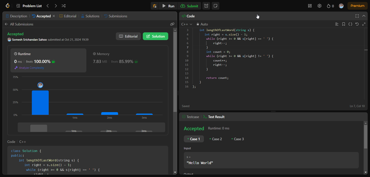me__somesh's tweet photo. Day 28 of the #75daysofleetcode challenge! ✨ Solved #MultiplyStrings and #LengthOfLastWord. Step by step, building stronger #DSA skills! 💪 #LeetCode #Challenge #CodingJourney #100DaysOfCode #CodeNewbie #programming https://t.co/up9DI5UxpD