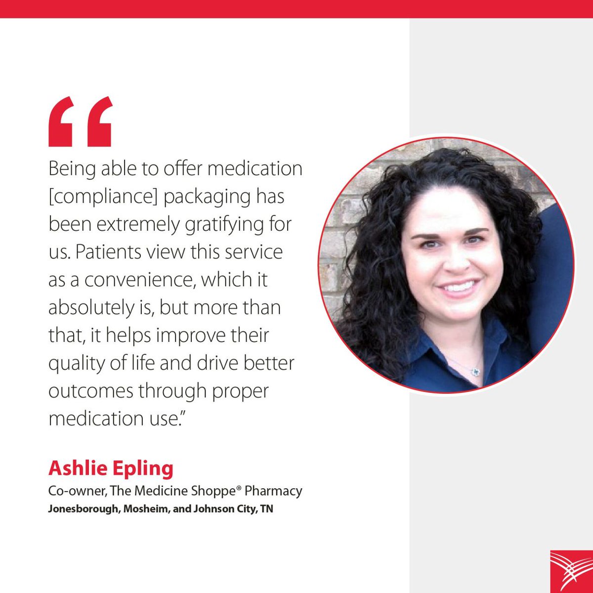 Matt and Ashlie Epling, owners of The Medicine Shoppe of Johnson City, TN, believe building personal relationships and caring for the whole patient makes working in independent pharmacy incredibly rewarding.

Read more ➡️ bit.ly/4eO76Sx

#nationalpharmacyweek