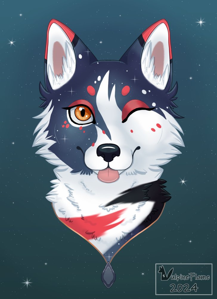 VulpineFlame's tweet photo. #artfight2024 attack on RevlisFox and their space fox Seki.✨ https://t.co/9LUsyK2735