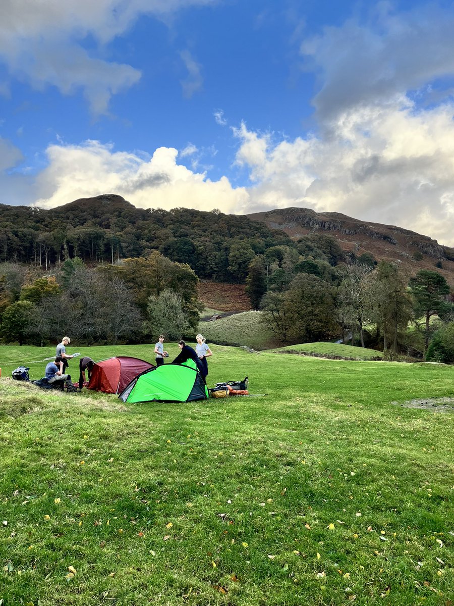Gold DofE Assessment day 2. 
<a href="/solsch1560/">Solihull School</a> 
All groups are now in camp. Big improvement in the weather today 😀 Well done again to all. They’re half way there….