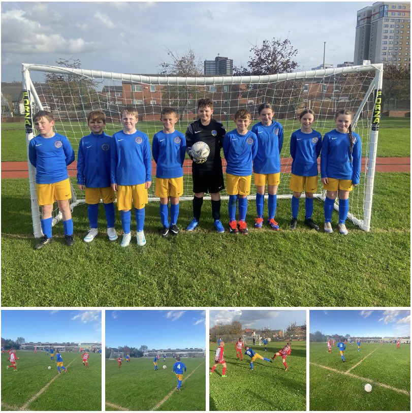 StElizabethsPE's tweet photo. A very close game with All Saints but we ended up with a 3-2 victory. Excellent effort from both schools.
Goals from Evieleigh &amp; Louis x2 ⚽️ https://t.co/pejkN2mwz6