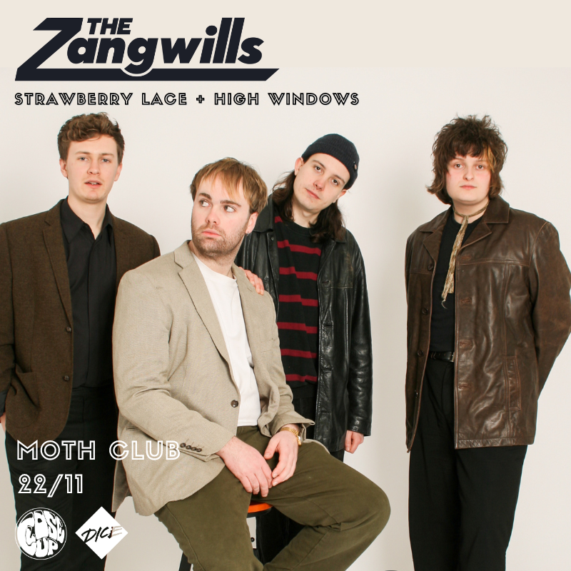 SHOWS :: Indie-rock quartet <a href="/thezangwillsUK/">The Zangwills</a> embark on their biggest tour to date next month, don't miss them in a city near you!!

21/11 :: <a href="/oldebristol/">The Old England</a> (new venue) w/ <a href="/band_kudos/">KUDOS Band</a> 
22/11 :: <a href="/Moth_Club/">MothClub</a> w/ Strawberry Lace &amp; <a href="/highwindowsHQ/">High Windows</a> 

Tickets as always, live on <a href="/dicefm/">DICE</a> 🤍