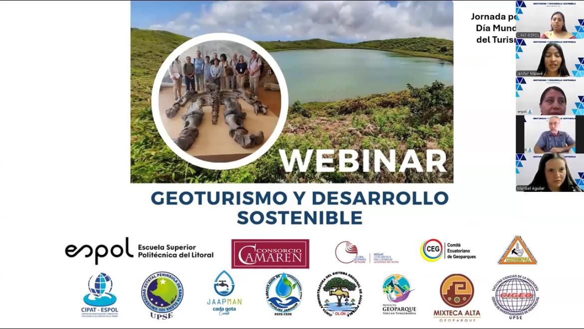 CipatEspol's tweet photo. #EventosCIPAT| El CIPAT realizó un Webinar por el día del Geoturismo y el Desarrollo Sostenible. Participaron 6 expertos como Conferencistas, y un centenar de interesados. El evento contó con el auspicio de 25 entidades nacionales e internacionales.
Abrimos hilo🧵 https://t.co/NabCc9JoVs