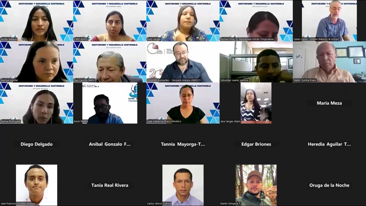 CipatEspol's tweet photo. #EventosCIPAT| El CIPAT realizó un Webinar por el día del Geoturismo y el Desarrollo Sostenible. Participaron 6 expertos como Conferencistas, y un centenar de interesados. El evento contó con el auspicio de 25 entidades nacionales e internacionales.
Abrimos hilo🧵 https://t.co/NabCc9JoVs