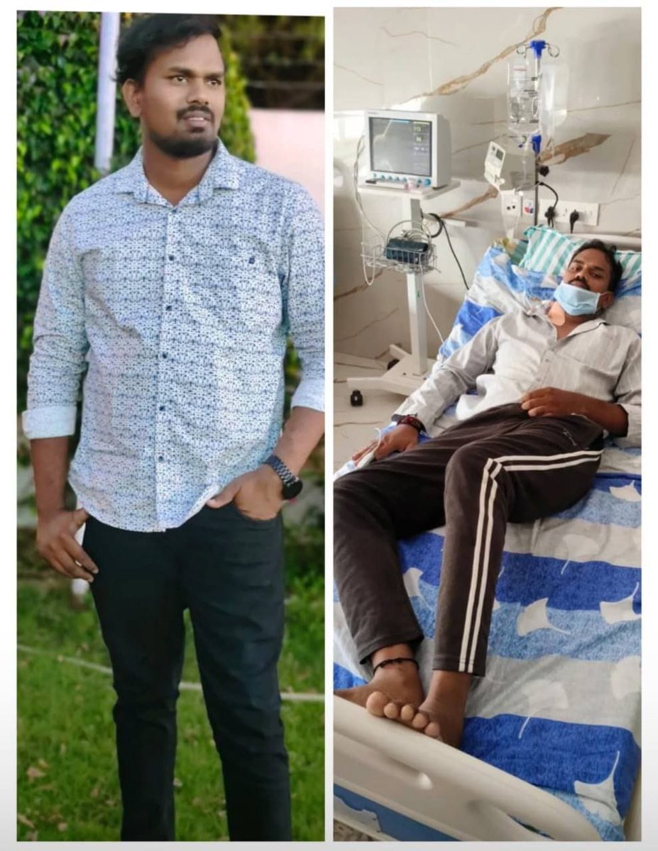 PagadalaPrince's tweet photo. @PawanKalyan Respected sir
 G.Anjan rao who is sfrng wit Acute myeloid leukaemia (blood cancer admitted at AMERICAN CANCER CARE HOSPITAL Vijw. Anjan rao working as a village surveyor at vissanapet md NTR Dt For his trtmt purpose doctors revealed the cost of trtmt between18-20 lak https://t.co/P8KpdOO696