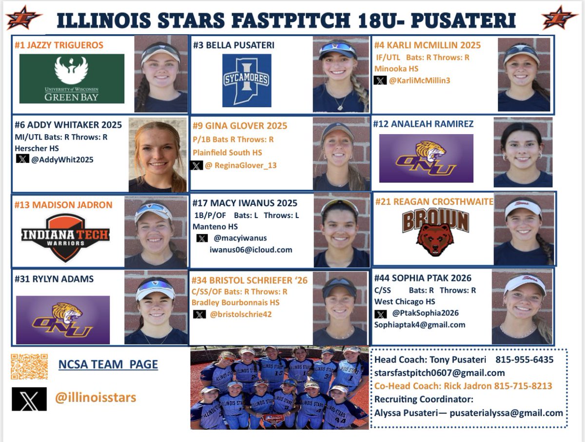 ⭐️ 2 more weekends to check out these talented dawgs!! ⭐️

Oct. 26-27 LP4U Showcase-Peoria, IL
Nov. 1-3 Top Gun Invite- Kansas City, KS