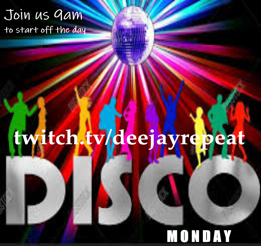 DeejayRepeat's tweet photo. 9am PST / 12p EST time slots join us for some Disco & Disco Clssics remixed LIVE on Twitch for FREE!⭐
Go To👉 https://t.co/fwrPg4KLhE
to join for FREE!
Lets start off the week bouncing to the classic Disco sounds! #disco #livedj #music #lasvegas #topdj #vegasfun #vegaslocal https://t.co/Rqa1cJDYDs