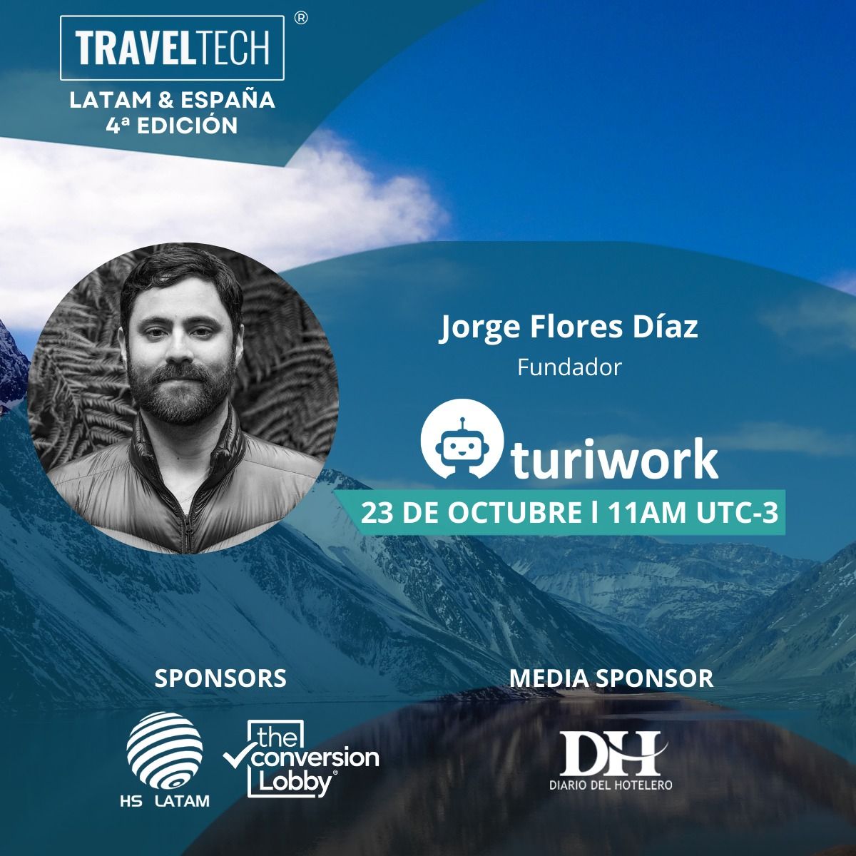 🚀 ¡Nos complace anunciar la participación de Jorge Flores Díaz, fundador de #Turiwork y <a href="/RedTurismoChile/">Red Turismo Chile</a>  Chile, en Travel Tech Latam &amp; España 2024! 🌍💡 #traveltech