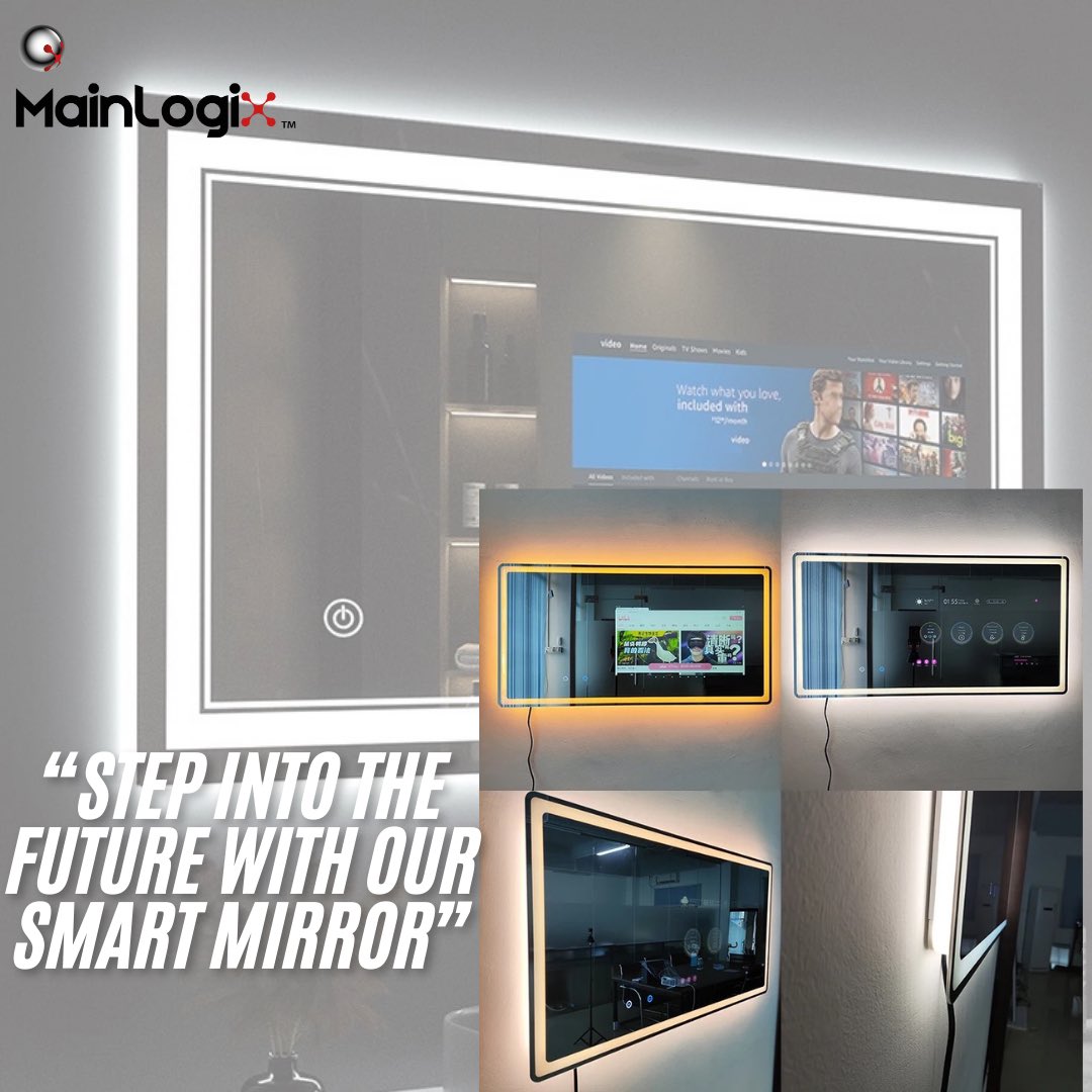 MainLogiXTech's tweet photo. Upgrade your morning with MainLogix Smart Mirror! Voice-controlled, informed and stylish. 
#SmartMirror #MainLogix #iot #TechInnovation https://t.co/I5gMaG7giO