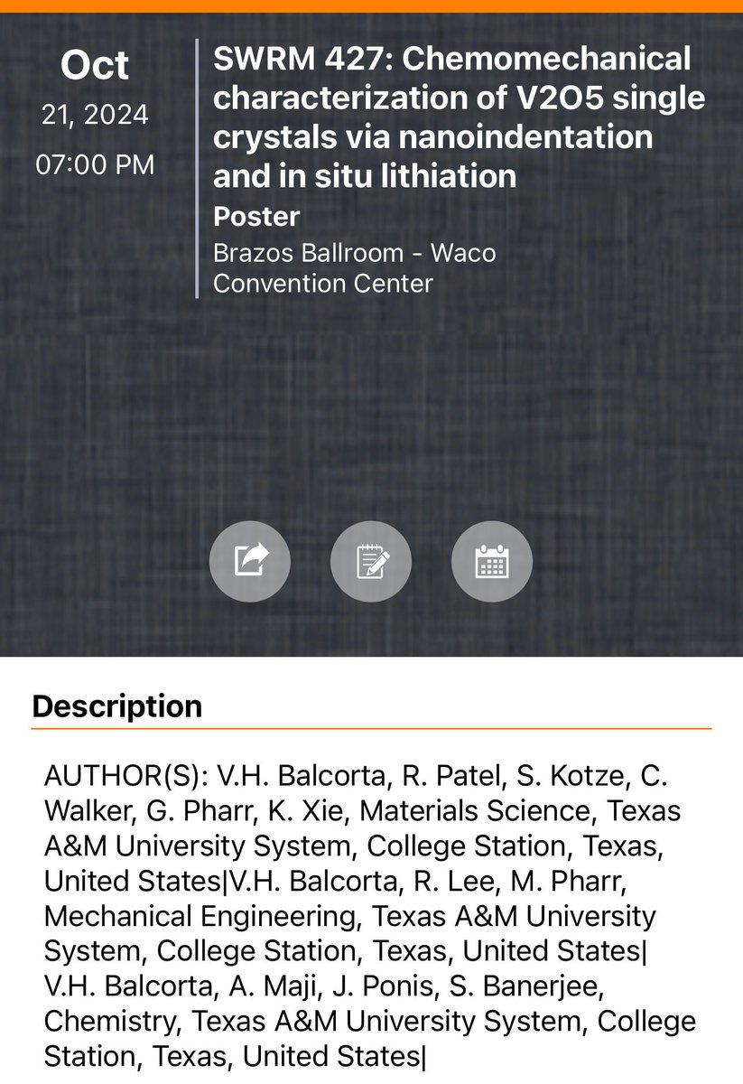 Check out this poster from ⁦<a href="/vhbalcortam/">Victor Hugo Balcorta</a>⁩ this evening ⁦<a href="/swrmacs/">SWRMACS</a>⁩ - collaborative work on chemo-mechanics of 🔋 electrodes between Pharr, Xie, and our group