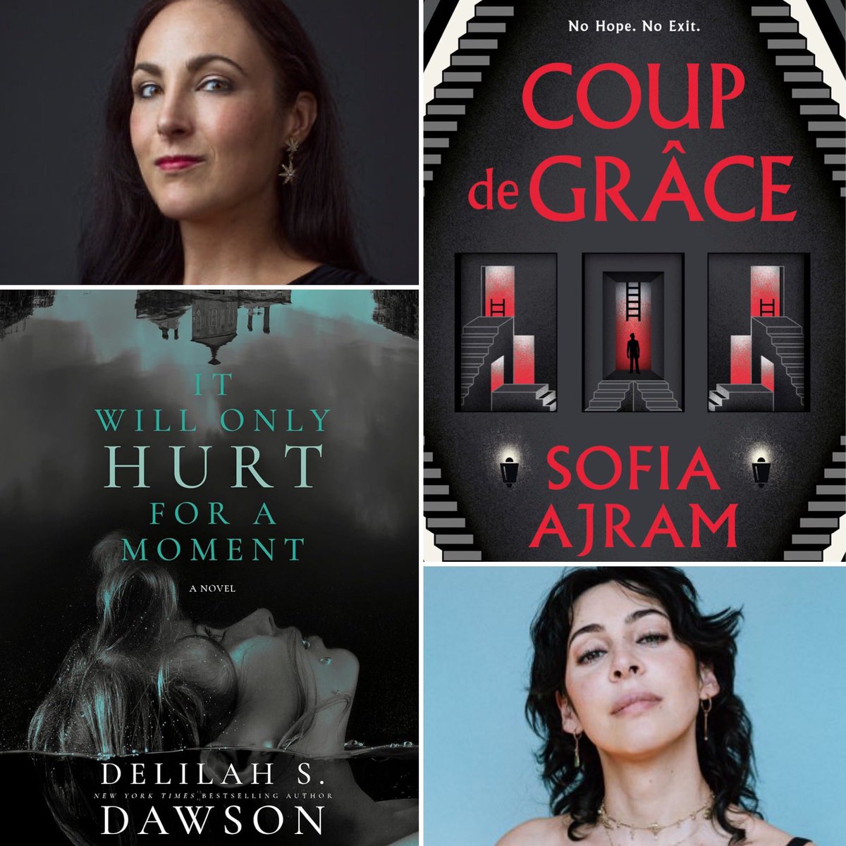 Clay McLeod Chapman (@claymcleod) on Twitter photo In one week, Delilah S. Dawson (IT WILL ONLY HURT FOR A MOMENT) and Sofia Ajram (COUPE DE GRACE) will regale us with tales of terror on Fearmongers. Monday, October 28th at 8 PM/EST. Register via Zoom here: bit.ly/3YflNs2 <a href="/DelilahSDawson/">Delilah S. Dawson has left the building</a> <a href="/SofiaAjram/">Sofia Ajram</a> In one week, Delilah S. Dawson (IT WILL ONLY HURT FOR A MOMENT) and Sofia Ajram (COUPE DE GRACE) will regale us with tales of terror on Fearmongers. Monday, October 28th at 8 PM/EST. Register via Zoom here: bit.ly/3YflNs2 <a href="/DelilahSDawson/">Delilah S. Dawson has left the building</a> <a href="/SofiaAjram/">Sofia Ajram</a>