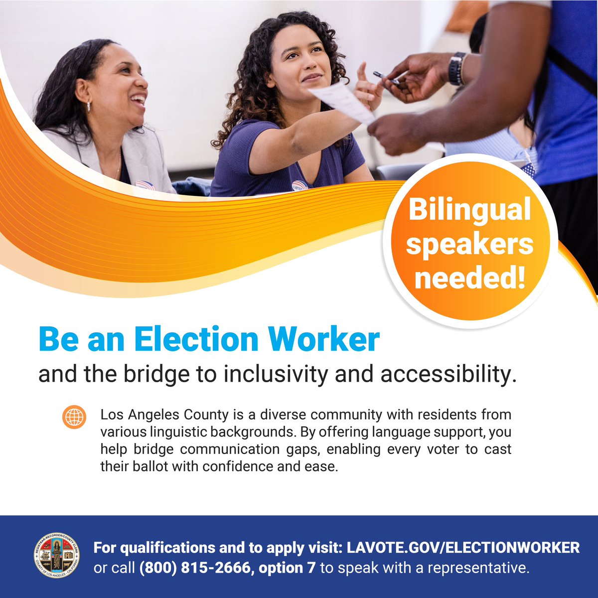 CityofBevHills's tweet photo. Election Workers have a significant impact on helping voters and their communities.
In Beverly Hills, we are in need of FARSI speaking election workers. Apply today at https://t.co/IvM1XB1qt6. #ElectionWorkers https://t.co/AsQZU2650f
