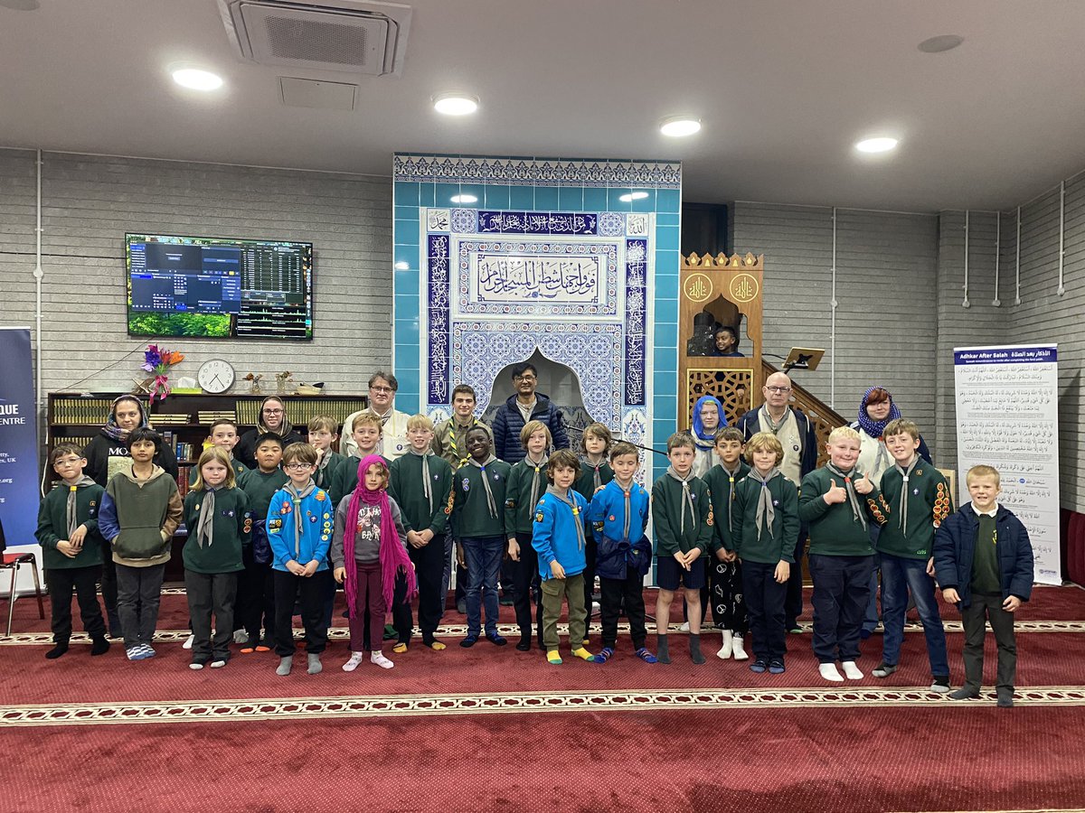 SkettyMosque's tweet photo. Fantastic to have our local Scout Beavers and Cubs join us for an educational visit at the mosque! Our last group of young cadets had a brilliant experience and thoroughly enjoyed the whole visit. We looked forward welcome 🙏 again! #Community #Education #  #YouthEngagement https://t.co/TvqEz1u2Ue