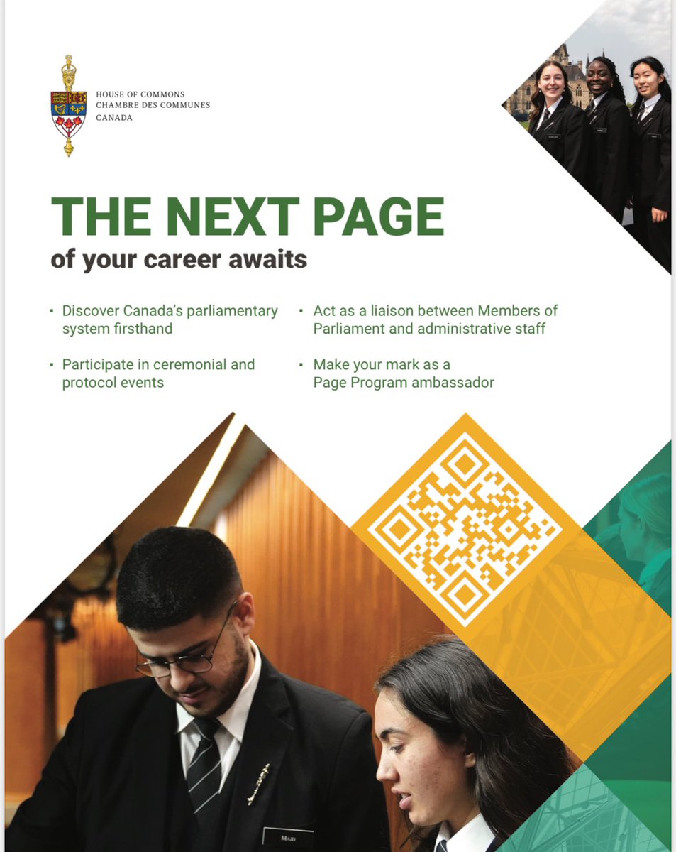 House of Commons Page Program Recruitment Campaign / Campagne de recrutement du Programme des pages de la Chambre des communes