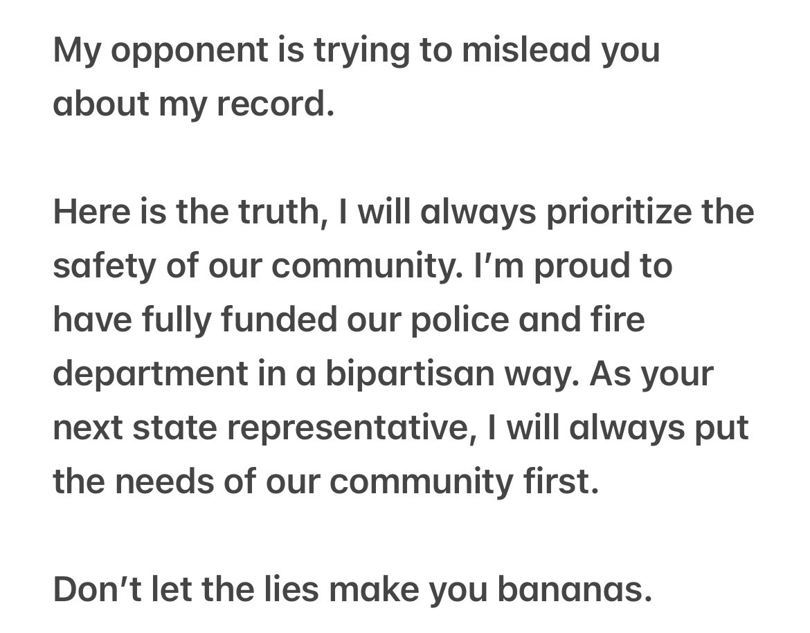 Don’t let my opponent’s lies make you bananas. 

levittownnow.com/2023/12/19/mid…