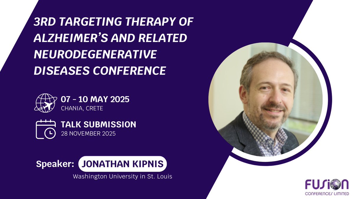 Fusion Conferences (@fusion_conf) on Twitter photo <a href="/kipnislab/">Kipnis Lab</a> we are looking forward to your presentation at #TargetAD25 in Crete next May🇬🇷☀️Registration & Talk Submission is now OPEN so please RT to let your followers know!
Find out more: bit.ly/3zOJ0Y1 <a href="/kipnislab/">Kipnis Lab</a> we are looking forward to your presentation at #TargetAD25 in Crete next May🇬🇷☀️Registration & Talk Submission is now OPEN so please RT to let your followers know!
Find out more: bit.ly/3zOJ0Y1