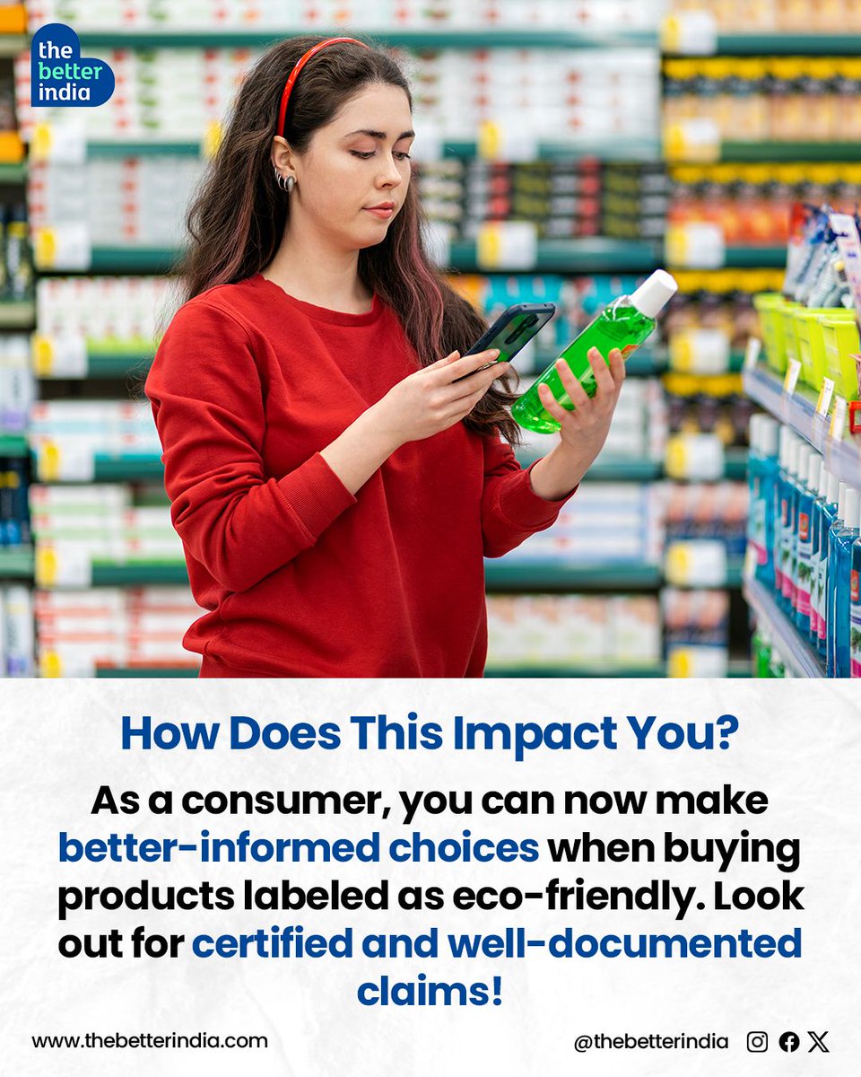thebetterindia's tweet photo. #Greenwashing #EcoFriendly #SustainableLiving #EnvironmentalProtection #ConsumerAwareness #GreenMarketing #GHGEmissions #GreenGuidelines https://t.co/ziOpsZuOdw