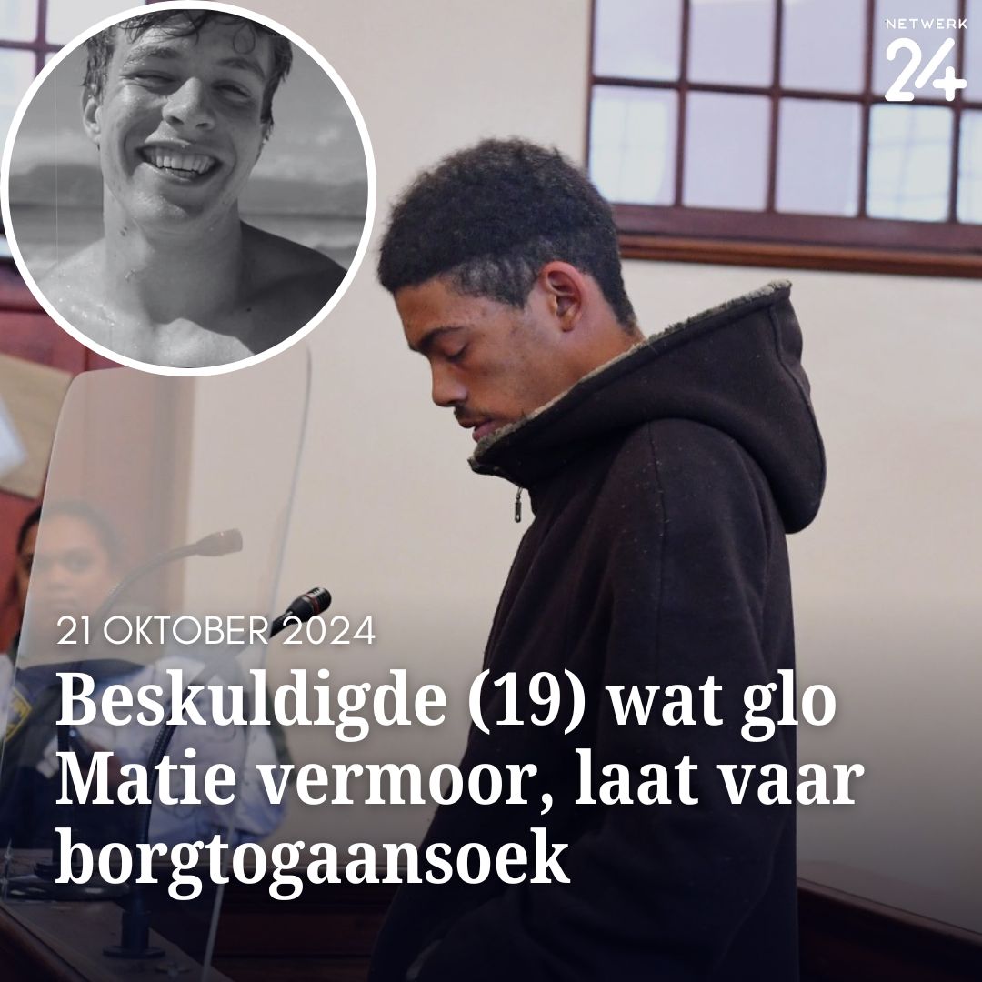 Beeld_Nuus's tweet photo. Die 19-jarige verdagte wat glo vir Jesse Mitchell op sy 19de verjaardag vermoor het, het Maandag sy borgtogaansoek laat vaar. ||#JesseMitchell #Matie #Stellenbosch #RudolfHufke
https://t.co/RtdSDL4TkN https://t.co/O9bZzqDXOS
