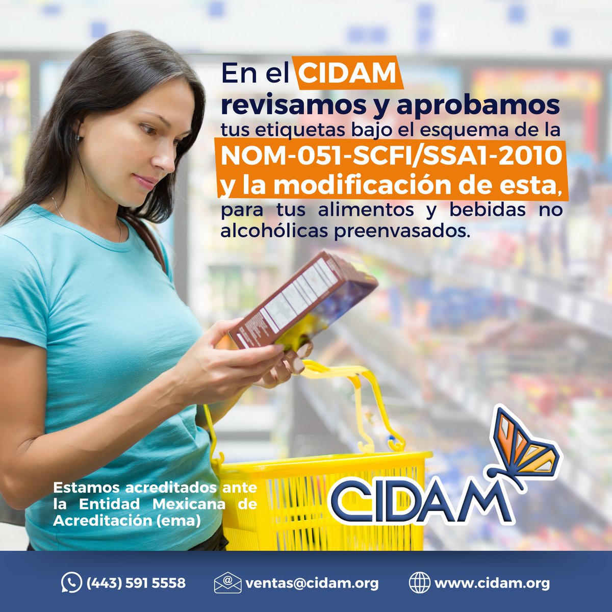 cidam_ac's tweet photo. En el CIDAM contamos con una unidad de inspección de información comercial que te puede ayudar a verificar que tus etiquetas cumplen con las regulaciones vigentes de acuerdo al tipo de producto.

CIDAM "Agroinnovación, Transformando Ideas" https://t.co/razLO2kG7F https://t.co/MRBytqIfZV
