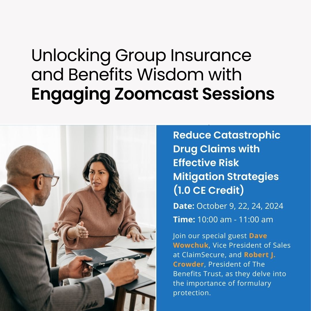 BenefitsTrust's tweet photo. 📢 Missed our last Zoomcast? Don’t worry—we have two more sessions on October 22nd and 24th! 

🗓️ Don’t miss out—register today: https://t.co/eZg7nAuEuc

#Zoomcast #BenefitsAdvisors #RiskMitigation #PrescriptionCosts https://t.co/AylcLv0OjP