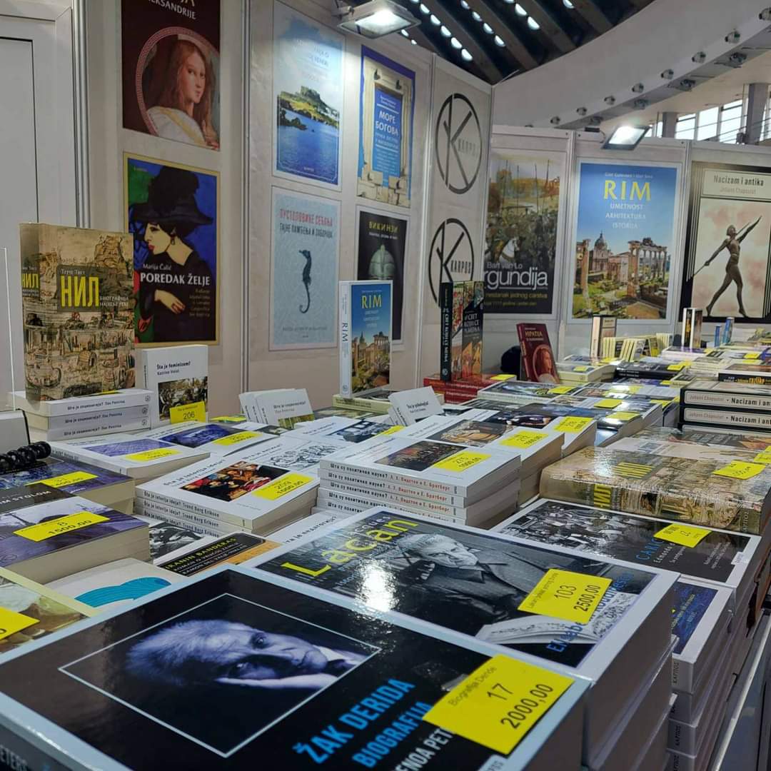 KarposBooks's tweet photo. KARPOS NA 67. MEĐUNARODNOM BEOGRADSKOM SAJMU KNJIGA - 
U parteru Hale 1, broj štanda 1432. 📚 📖 🎉 @SajamKnjiga #knjiga #sajamknjiga https://t.co/Et07BFOB7W