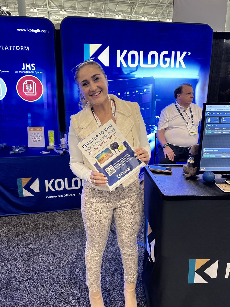 KologikData's tweet photo. Stop by Booth 2807 at IACP and register to win pickle ball paddles and balls or a 32” Smart TV.  We are here until 5:00pm. https://t.co/CTLjGtujix