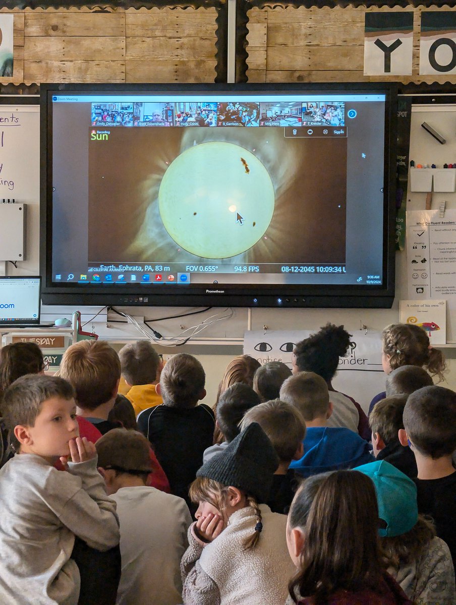 This month started EAEF's STEAM Days in the Ephrata Area SD!  Principal Esbenshade from Highland Elementary School put together an amazing year of STEAM days for all elementary students!
We were able to join Mobile Ed Productions for Our Solar System for the first 1/2 day.
