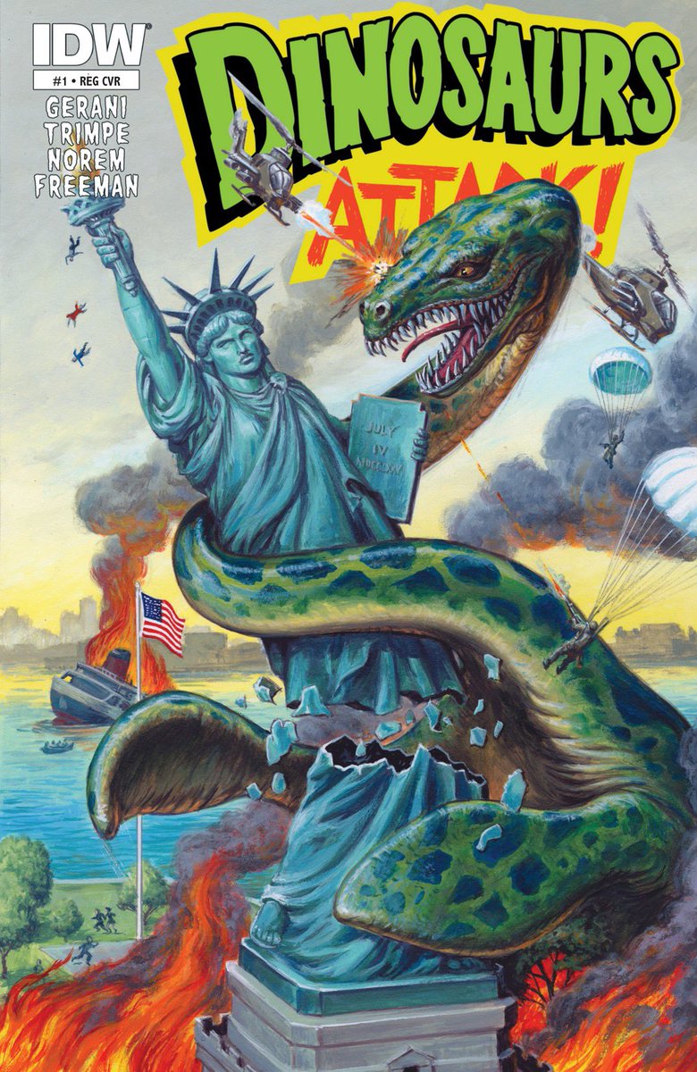monsterasiazero's tweet image. Monsterasia Zero Comic Of The Day! IDW Comics - Dinosaurs Attack! #03 - Cover Date September 2013 #dinosaursattack