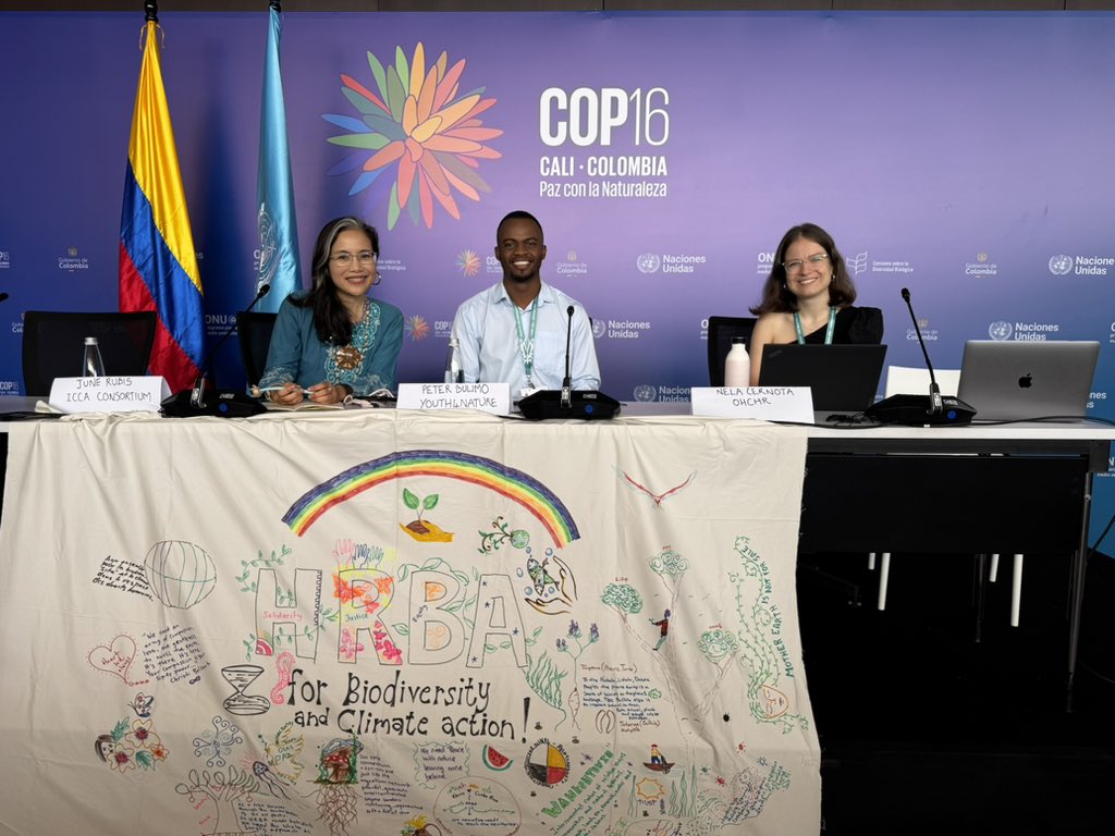 UNBiodiversity's tweet photo. #HappeningNow at #COP16Colombia!

Press conference: The Role of Human Rights-Based Approach for Biodiversity and Climate Action hosted by BES-Net Consortium, SwedBio, SGI, CDKN, FOCALI

Watch live: https://t.co/49USgCNnz1 https://t.co/X3d6QstZ8H