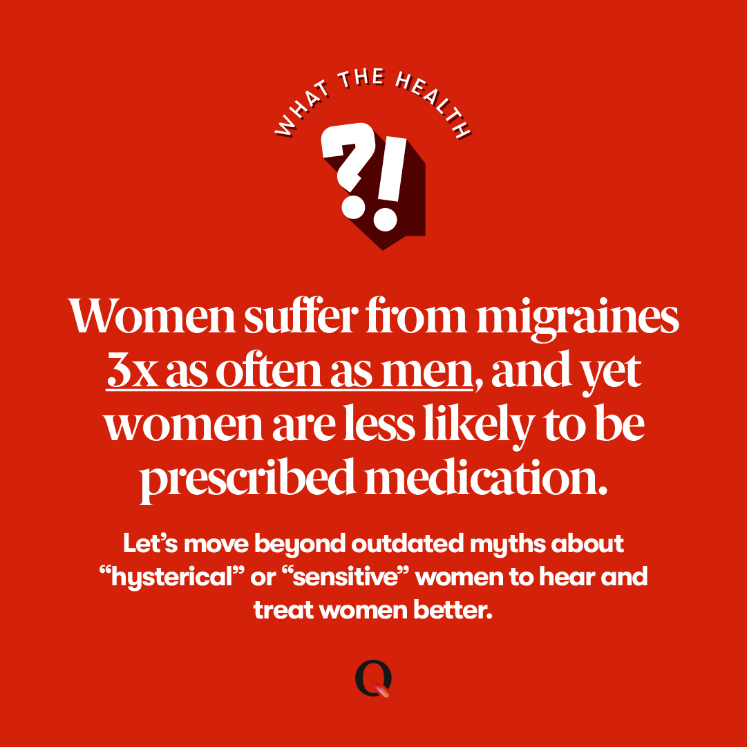🧠 Yes, women are about three times more likely to experience migraines than men. 
 📉 Changes in hormones could be among the reasons women have more headaches than men do. These hormone-related headache triggers include: menstruation.  😩😩😩

#Qvin #QPad #MigraineAwareness