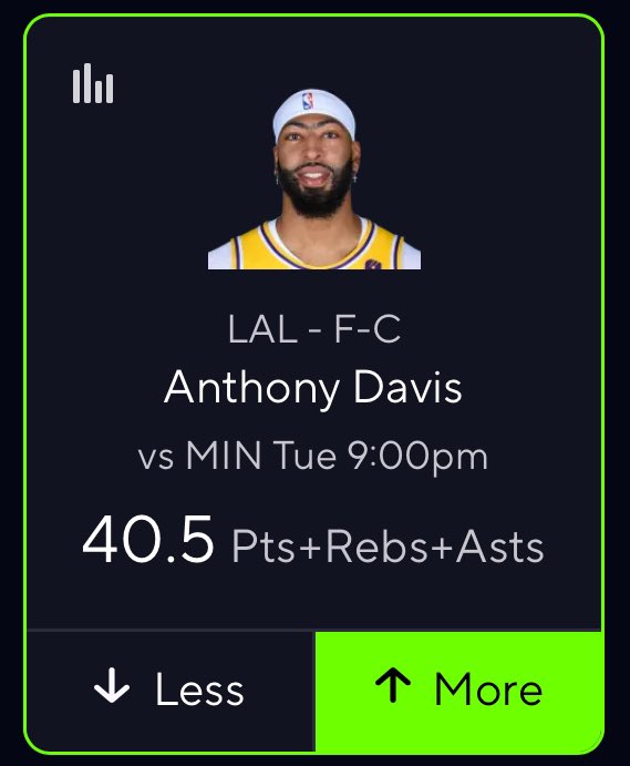 TroubleBets's tweet photo. Anthony Davis o40.5 PRA #LakeShow
Line is set to 41.5 on DK🧃
Over in 6 Straight H2H matchups vs MIN🐺 (avg 50+ PRA)
AD has made easy work of Rudy Gobert his entire career even going back to Rudy’s Utah Jazz days🎵
LIKE IF YOU TAIL👍
FOLLOW ME FOR FREE PLAYS ALL YEAR LONG🚀
#PrizePicks #Lakers #GamblingX #Parlay #LALvsMIN #TWolves #Timberwolves #draftkings #fanduel #nbabets #nbapicks #playerprops #underdog #betr #Basketball #NBA #NBAX #DFS #betmgm #betrivers #HardRock