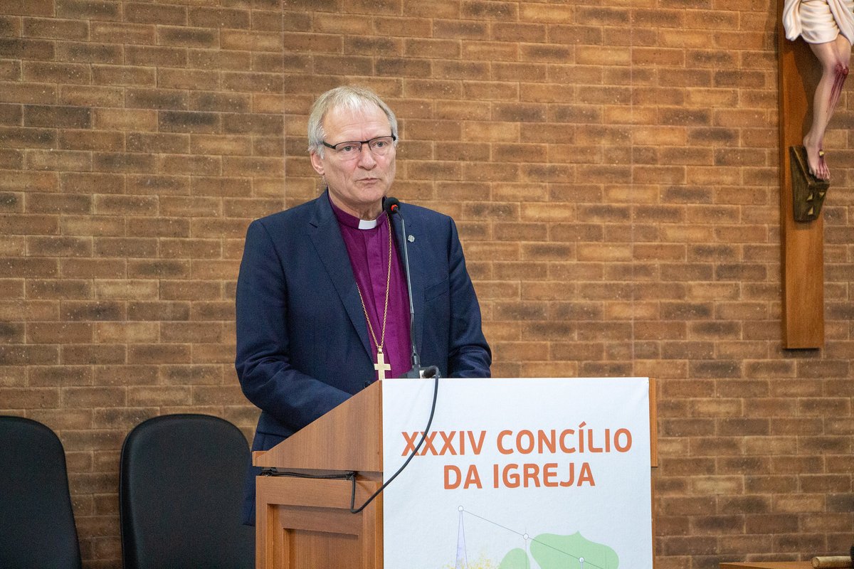 lutheranworld's tweet photo. LWF president, Bishop Henrik Stubkjær visited Brazil. He told the IECLB leadership: “I am grateful for all the gifts and capacities that the IECLB has always placed at the service of the Lutheran communion and particularly of the churches in Latin America.”

Learn more https://t.co/JfSj3RgxL2

#LutheranWorld