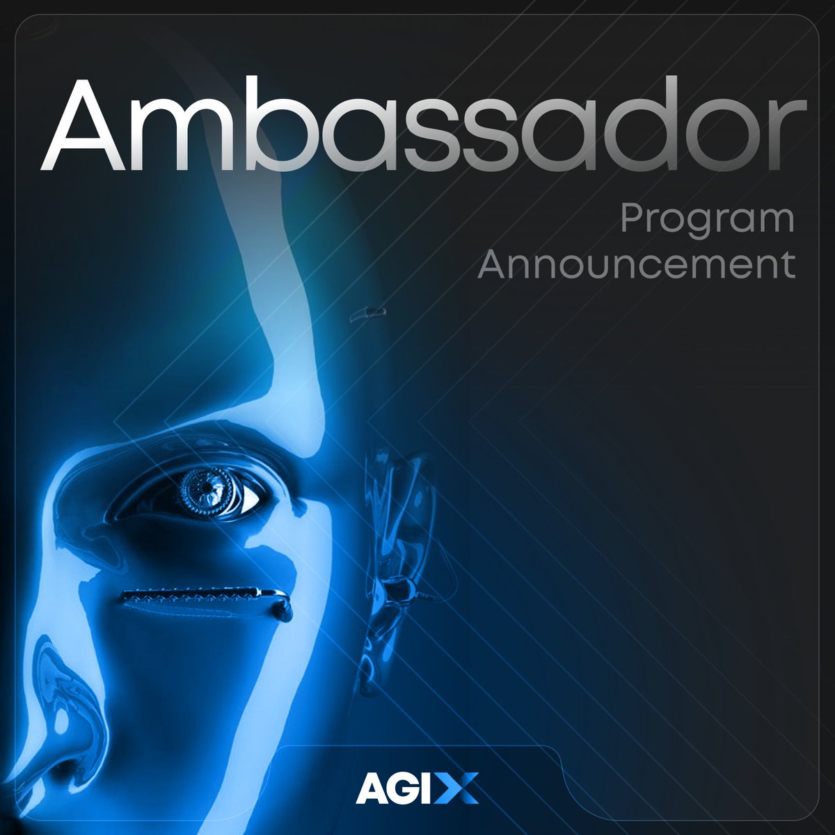 🌌 AGIX Agent Ambassador Program Announcement

For Influencers, Content Creators, and Contributors 💎

Earn $AGX for every thousand views you get!🚀

P.S. Yes, we have AI ambassadors, but don’t worry—we still need real humans too! 😉

Diving Deeper👇