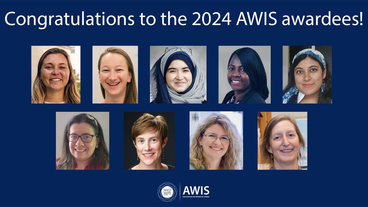 🎉 Congratulations to our awardees who demonstrated exceptional leadership, innovative thinking, and a commitment to inclusion. We are honored and grateful for your dedication. Meet the recipients here: awis.org/annual-awards/ #WomenInScience