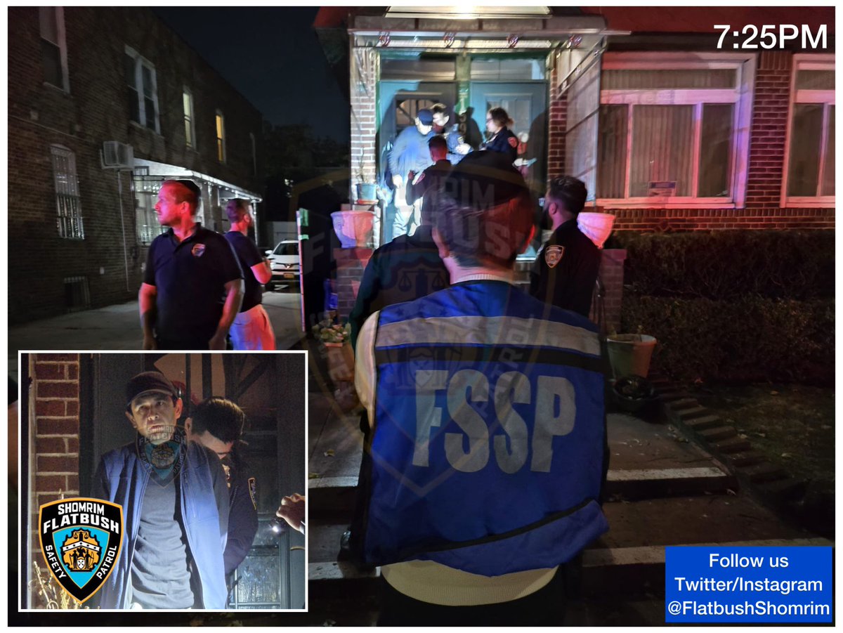 Flatbush Shomrim Safety Patrol (@flatbushshomrim) on Twitter photo Thanks to the swift response from our volunteers. This armed burglar was stopped from burglarizing a house. The suspect was arrested by the <a href="/NYPD70Pct/">NYPD 70th Precinct</a> and charged with criminal trespassing , possession of burglary tools, and menacing with a knife. Thanks to the swift response from our volunteers. This armed burglar was stopped from burglarizing a house. The suspect was arrested by the <a href="/NYPD70Pct/">NYPD 70th Precinct</a> and charged with criminal trespassing , possession of burglary tools, and menacing with a knife.