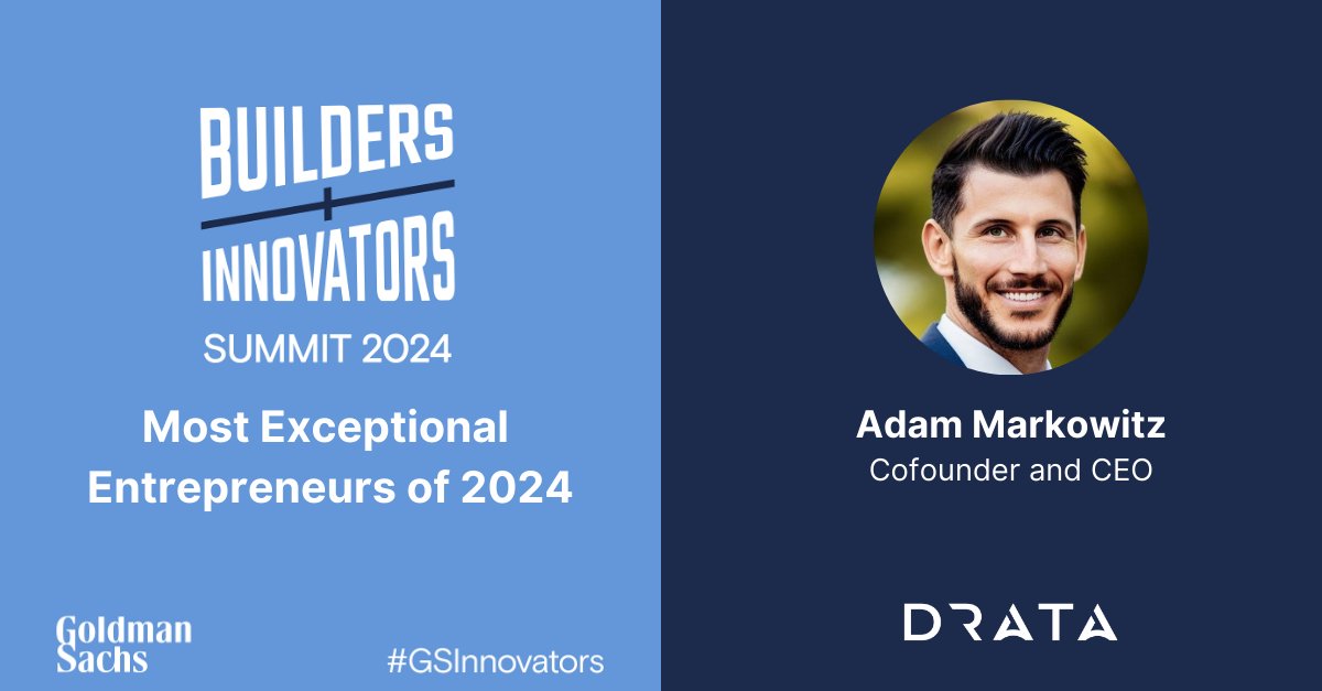 Cheers to our cofounder and CEO <a href="/markowitzadam/">Adam Markowitz</a>, who was recently selected by Goldman Sachs as one of the Most Exceptional Entrepreneurs of 2024 at the Builders and Innovators Summit! 💡

#GSInnovatorsShow Less