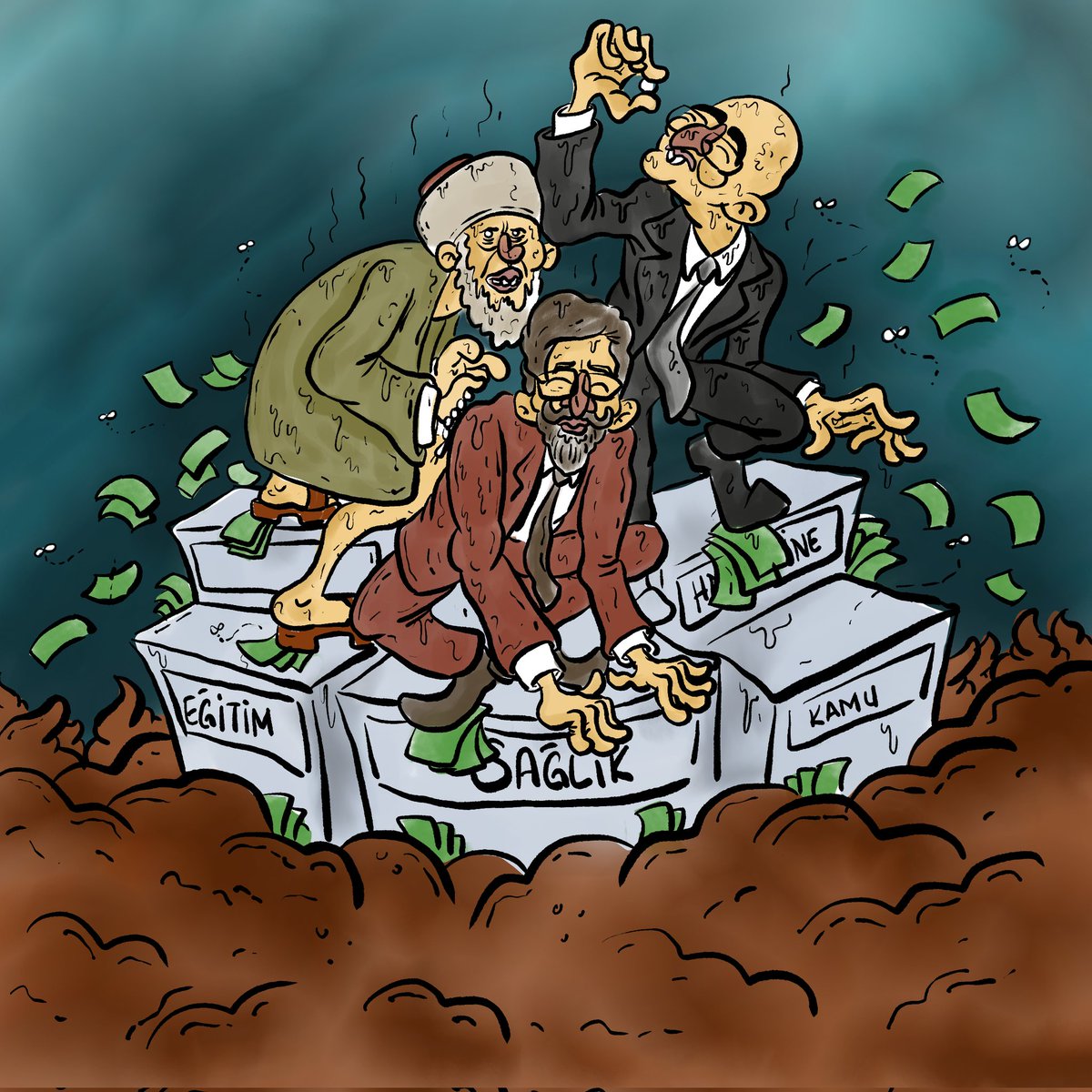 asgaridergi's tweet photo. Kâr konuşuluyorsa, kaç kişinin tedavi olduğu değil, özel hastanelerin doluluk oranı başarı sayılır. 
Devlet hastanelerinin servisleri kapatılır, kadroları tasviye edilir, sağlıkçılar "bahşiş"e bağlanmaya çalışılırsa hayatlarımız çetelere emanet demektir. 
Özelleştirme öldürür! https://t.co/3AUixF0Kvk