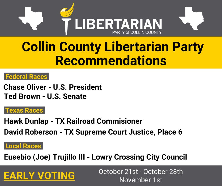 collinlp's tweet photo. We have compiled a list of candidates that we recommend you vote for when heading out to the polls this election.

#VoteGold #Libertarian #Elections2024 https://t.co/apTevrIA6r