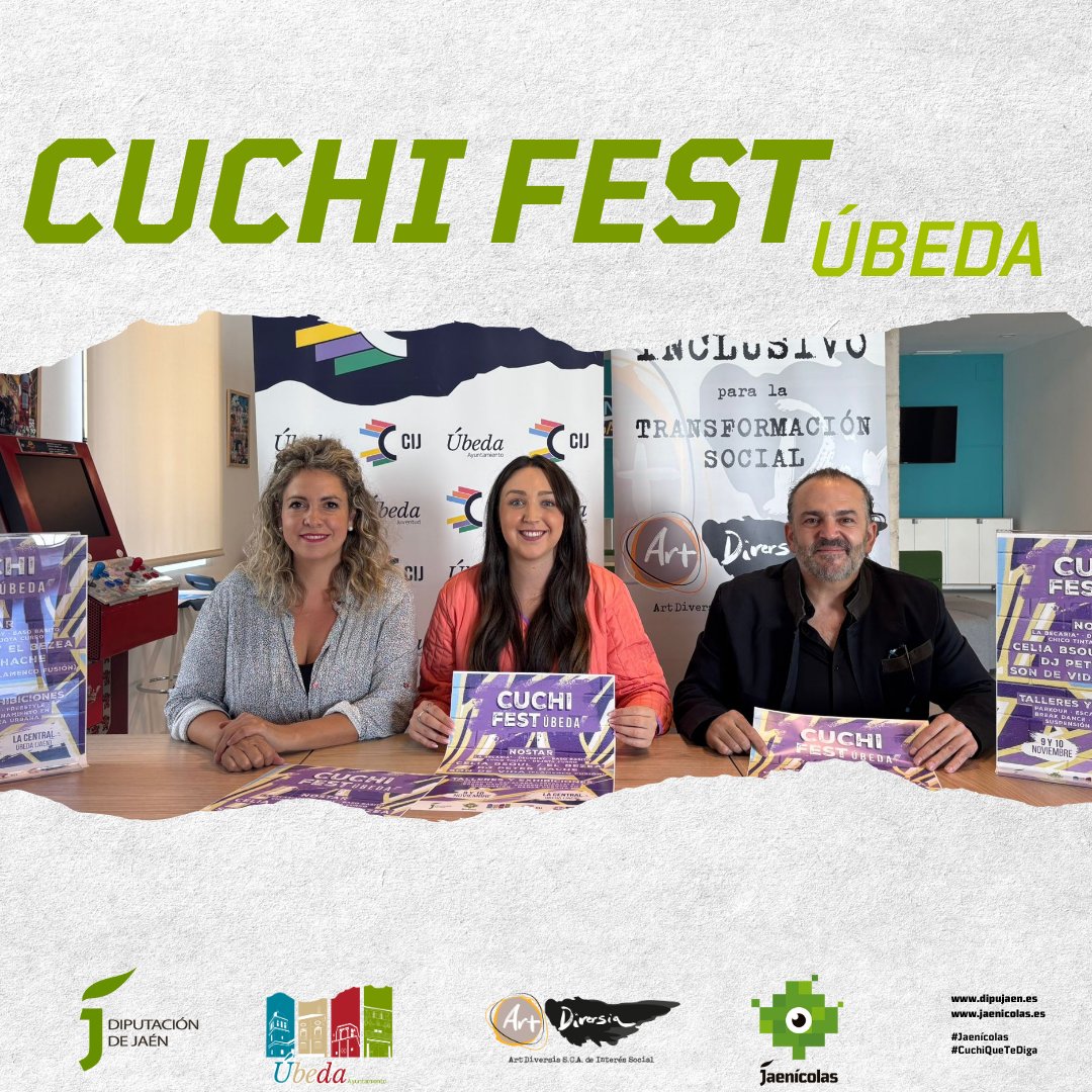 🎉 ¡𝐇𝐨𝐲 𝐡𝐞𝐦𝐨𝐬 𝐩𝐫𝐞𝐬𝐞𝐧𝐭𝐚𝐝𝐨 𝐞𝐥 𝐂𝐮𝐜𝐡𝐢 𝐅𝐞𝐬𝐭 𝐞𝐧 "𝐋𝐚 𝐂𝐞𝐧𝐭𝐫𝐚𝐥" 𝐝𝐞 Ú𝐛𝐞𝐝𝐚! 🎉
Evento único que 𝐭𝐞𝐧𝐝𝐫á 𝐥𝐮𝐠𝐚𝐫 𝐞𝐥 𝟗 𝐲 𝟏𝟎 𝐝𝐞 𝐧𝐨𝐯𝐢𝐞𝐦𝐛𝐫𝐞, con 𝓾𝓷𝓪 𝓹𝓻𝓸𝓰𝓻𝓪𝓶𝓪𝓬𝓲ó𝓷 𝓵𝓵𝓮𝓷𝓪 𝓭𝓮 𝓬𝓾𝓵𝓽𝓾𝓻𝓪 𝓾𝓻𝓫𝓪𝓷𝓪.