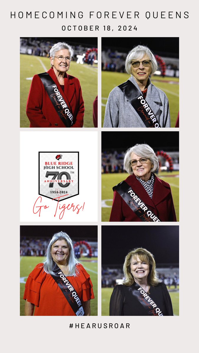 brhstigers's tweet image. Once a Tiger, always a Tiger-Once a Queen, always a Queen—thank you for being part of our family and for continuing to represent Blue Ridge with pride! Forever Queens, Homecoming 2024. Go Tigers! #70years @AshleyCWardlaw