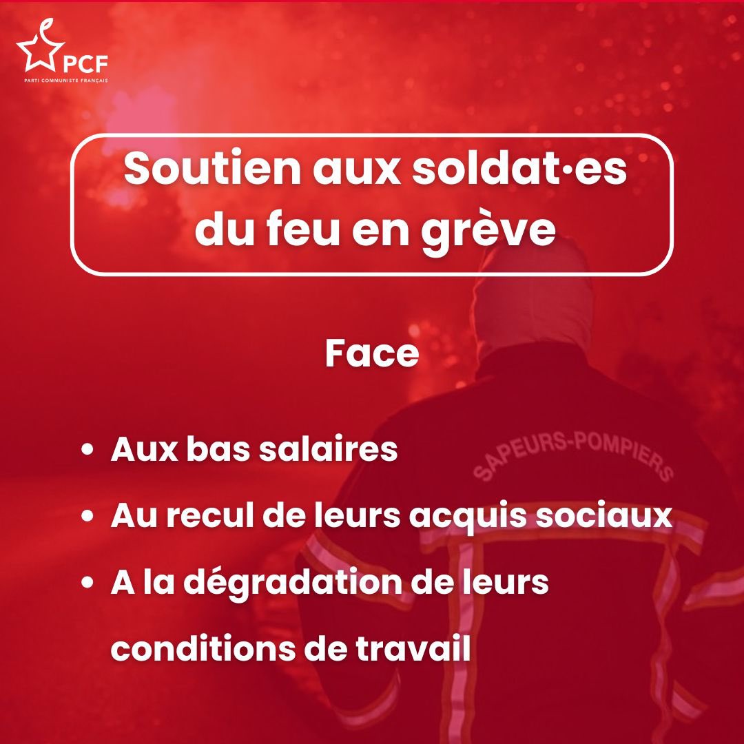 PCFRhone69's tweet photo. 🚨 Le PCF leur apporte tout son soutien !
Soyons solidaire de celles et ceux qui risquent leur vie pour sauver les nôtres ! ✊
#sdmis https://t.co/TtQFkerUTi
