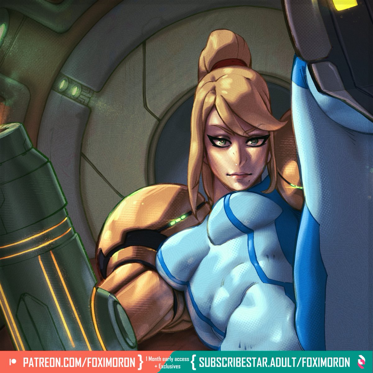 After a long mission, Samus needs a hand to destress and unwind. But first...care to help take the suit off?
(Full version in the bio links)

🌟Suggestion time📷Leave a fanart character in a reply below and the 4 most liked will go into a poll for next month's pinup📷🌟
