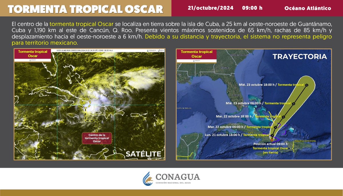 PCivilCancun's tweet image. 𝗧𝗢𝗥𝗠𝗘𝗡𝗧𝗔 𝗧𝗥𝗢𝗣𝗜𝗖𝗔𝗟 𝗢𝗦𝗖𝗔𝗥📍🌀
21-10-24 - Océano Atlántico
09:00 h. (CDMX)
10:00 h. (Q.ROO)

El centro de la 𝗧𝗢𝗥𝗠𝗘𝗡𝗧𝗔 𝗧𝗥𝗢𝗣𝗜𝗖𝗔𝗟 𝗢𝗦𝗖𝗔𝗥
