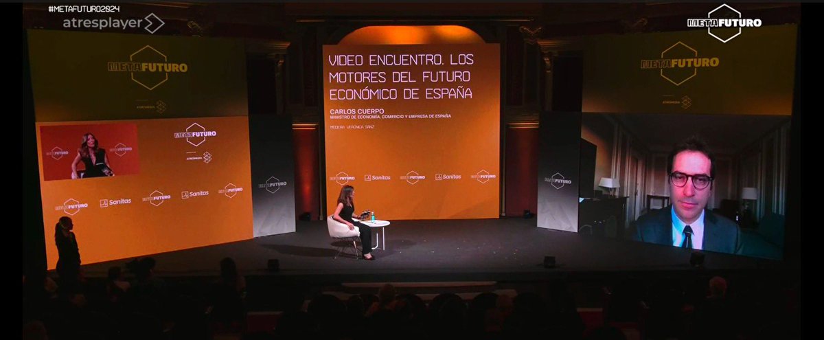 Un placer participar en #METAFUTURO2024 desde Canadá, donde estoy manteniendo reuniones para fortalecer las relaciones comerciales.

He repasado el buen momento de la economía🇪🇸, retos a futuro y grandes oportunidades del #PlanDeRecuperación para modernizar y transformar el país