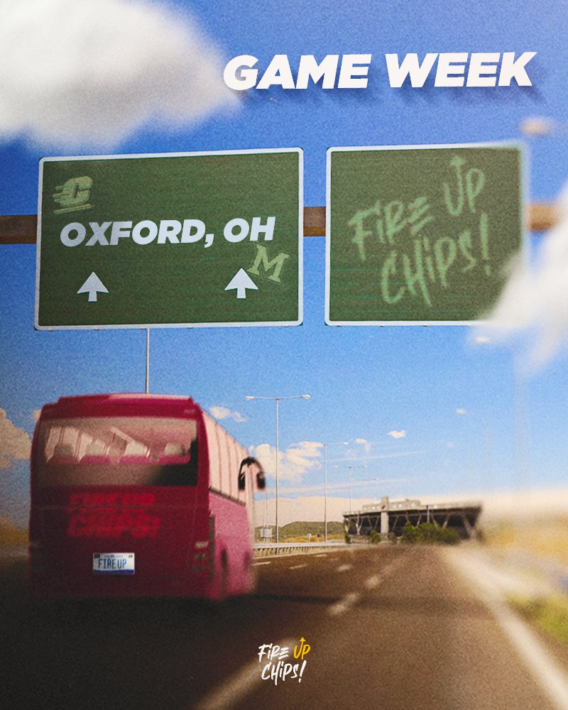 Business trip to Oxford this weekend 🧳

🆚: Miami (OH)
⏰: 2:00 p.m.
📺: ESPN+

#FireUpChips🔥⬆️🏈 | #PTS