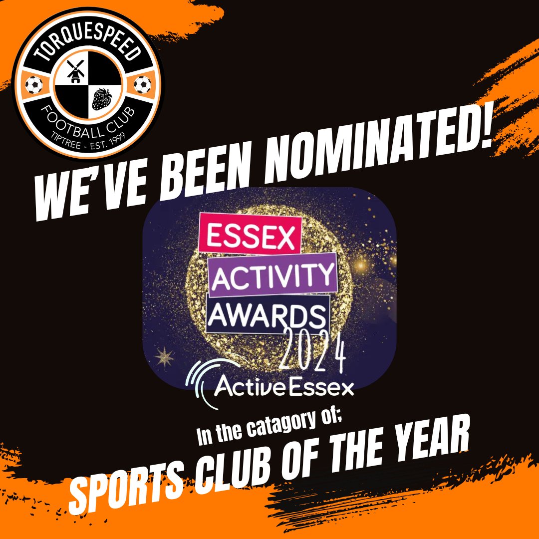 Torquespeed FC (@torquespeedyfc) on Twitter photo We've been shortlisted for Sports Club of the Year 🏆
Hosted by <a href="/ActiveEssex/">ActiveEssex</a> we are up for a public vote.
Please go to;
activeessex.org/essex-activity…
and please give us your vote 🤩 We've been shortlisted for Sports Club of the Year 🏆
Hosted by <a href="/ActiveEssex/">ActiveEssex</a> we are up for a public vote.
Please go to;
activeessex.org/essex-activity…
and please give us your vote 🤩