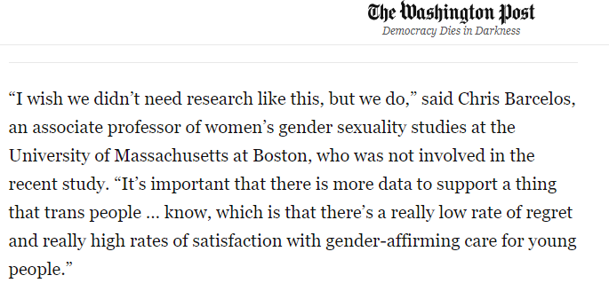 jessesingal's tweet photo. I'm confused as to how trans people or member of any other group can know the answer to an empirical question without conducting research on it? https://t.co/CBVmju9BR3